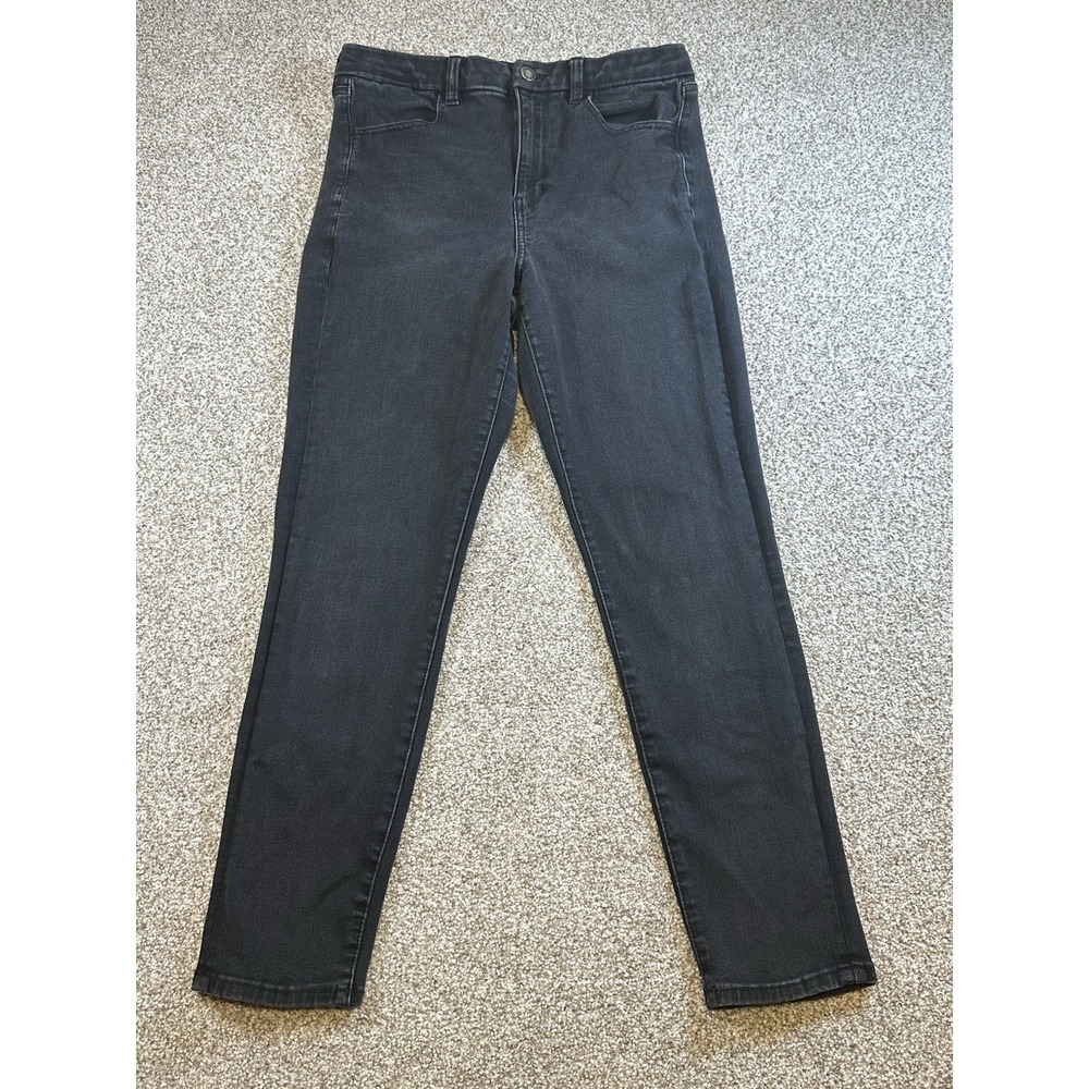 American Eagle Women's Jegging Size 10 Black‎ Next Level Stretch Curvy High Rise